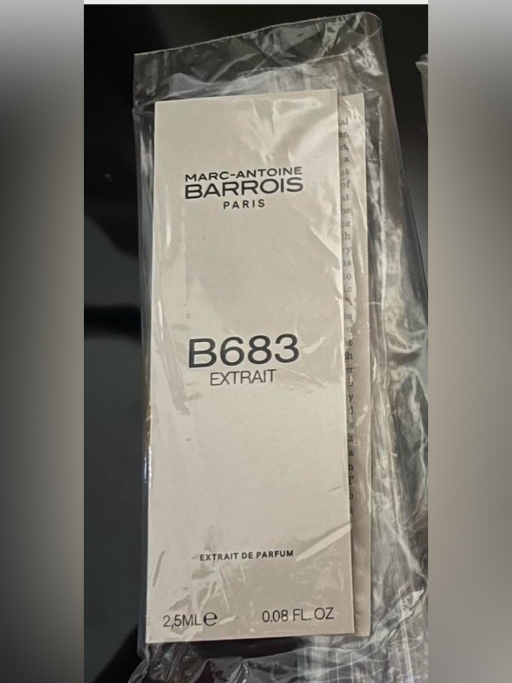 Marc-Antoine Barrois B683 Extrait